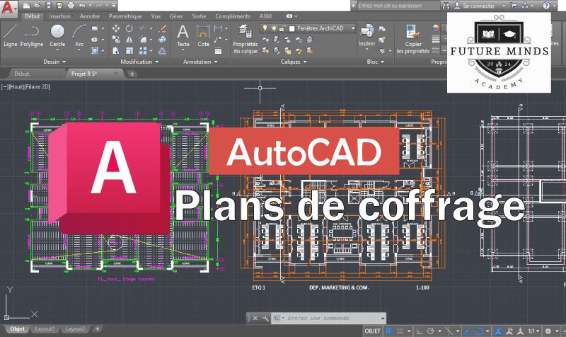 AutoCAD : élaboration des plans de coffrage