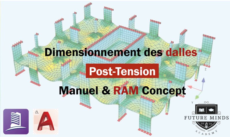 Calcul des dalles en post-tension (Manuel & avec RAM Concept)